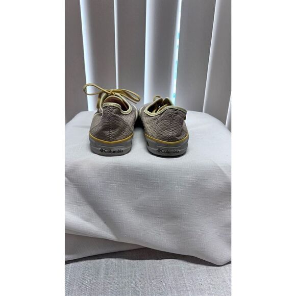 COLUMBIA VULC N VENT TEXTILE TRAINERS YELLOW WOMENS SZ 8.5 - Picture 9 of 12